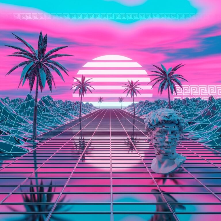 Vaporwave Aesthetic Prompts for AI Image Generation