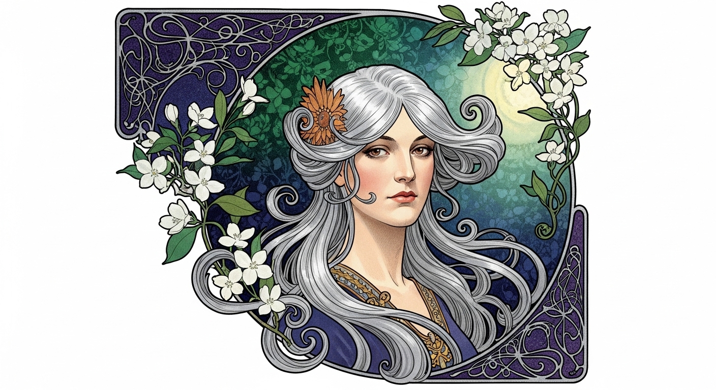 Art Nouveau AI Prompts: Generate Elegant & Organic Artwork example 1
