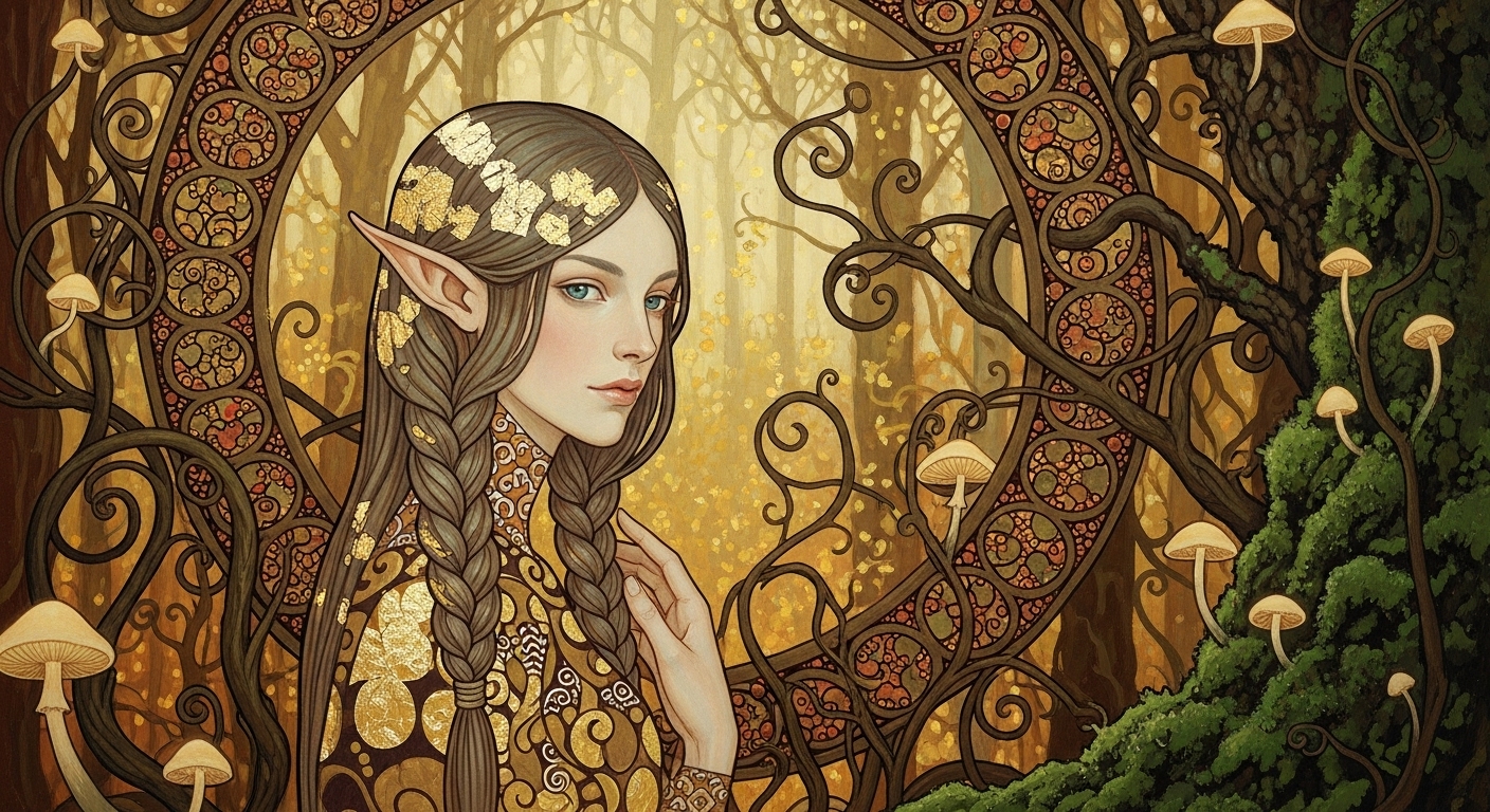 Art Nouveau AI Prompts: Generate Elegant & Organic Artwork example 3