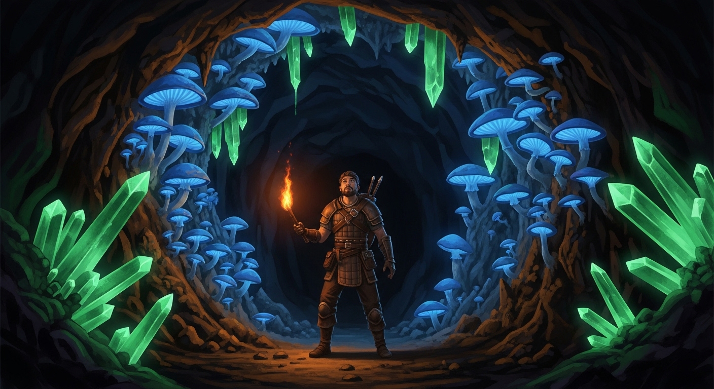 Bioluminescent Forests Prompts: Create Glowing, Enchanted Woods example 3