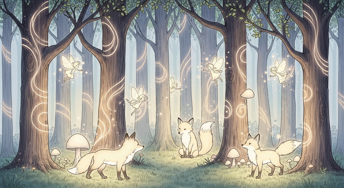 Bioluminescent Forests Prompts: Create Glowing, Enchanted Woods example 4