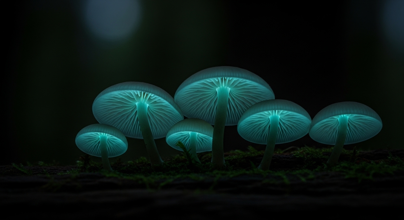 Bioluminescent Forests Prompts: Create Glowing, Enchanted Woods example 5
