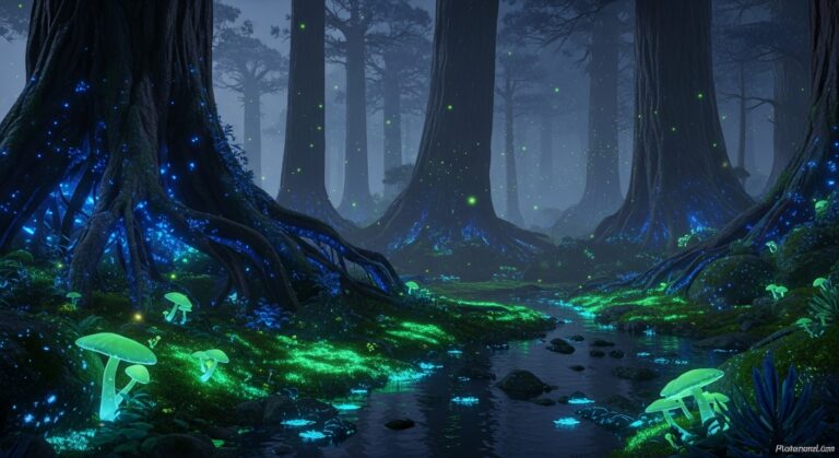 Bioluminescent Forests Prompts: Create Glowing, Enchanted Woods