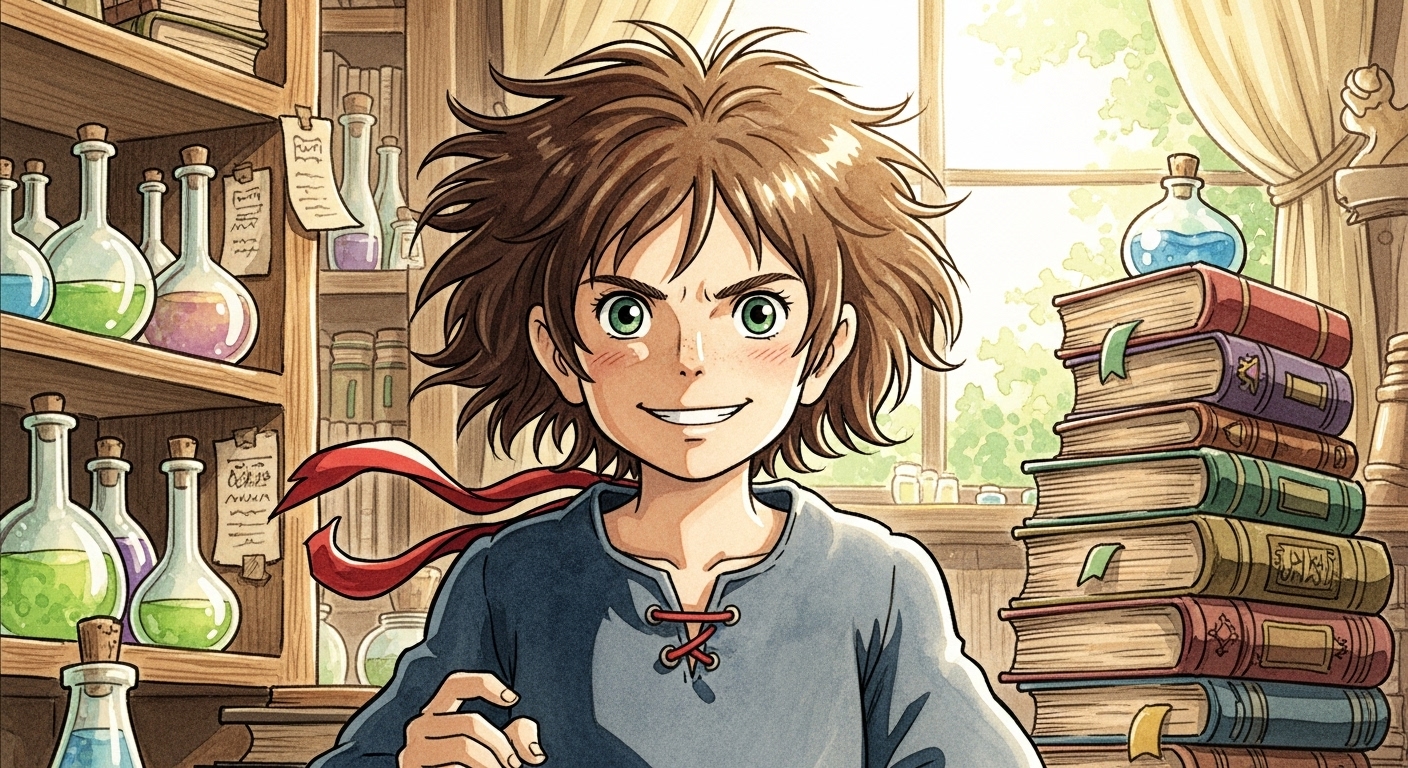 Create Charming Ghibli Art Style Characters: AI Prompt Guide example 1