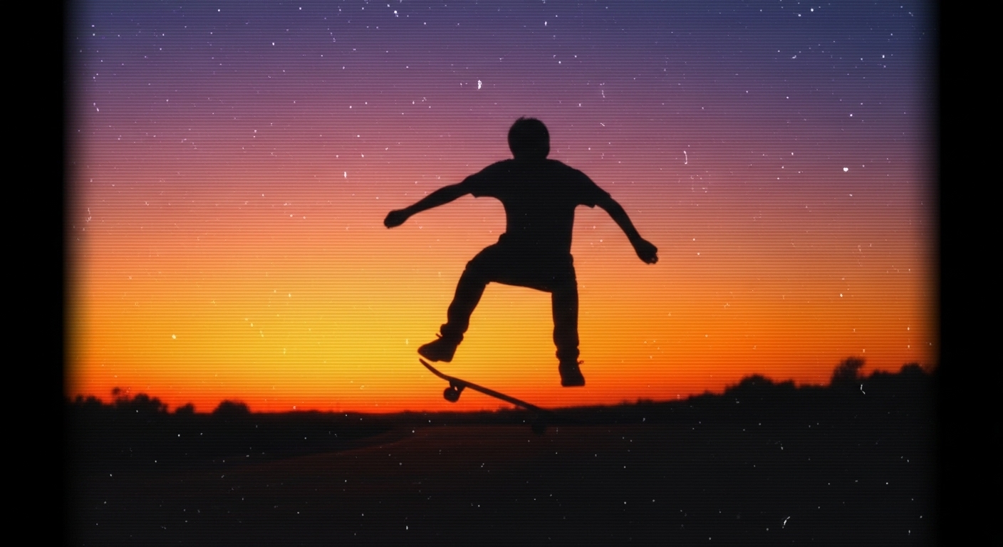 VHS Tape Distortion Prompts: Create Retro Glitch AI Art example 1