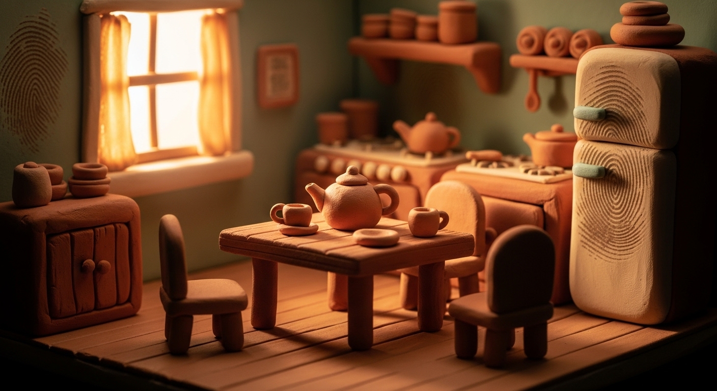 Claymation Style AI Art Prompts: Create Sculpted Imperfections example 1