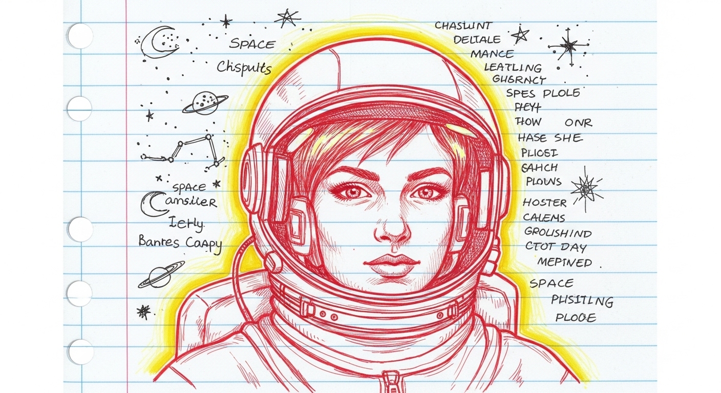 Hand-Drawn Portrait Prompt: Create Stunning Doodle Art Illustrations example 2