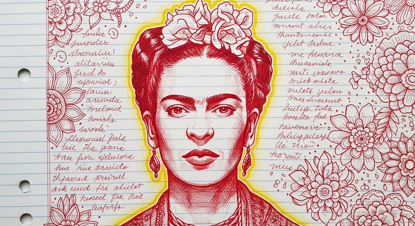 Hand-Drawn Portrait Prompt: Create Stunning Doodle Art Illustrations example 5