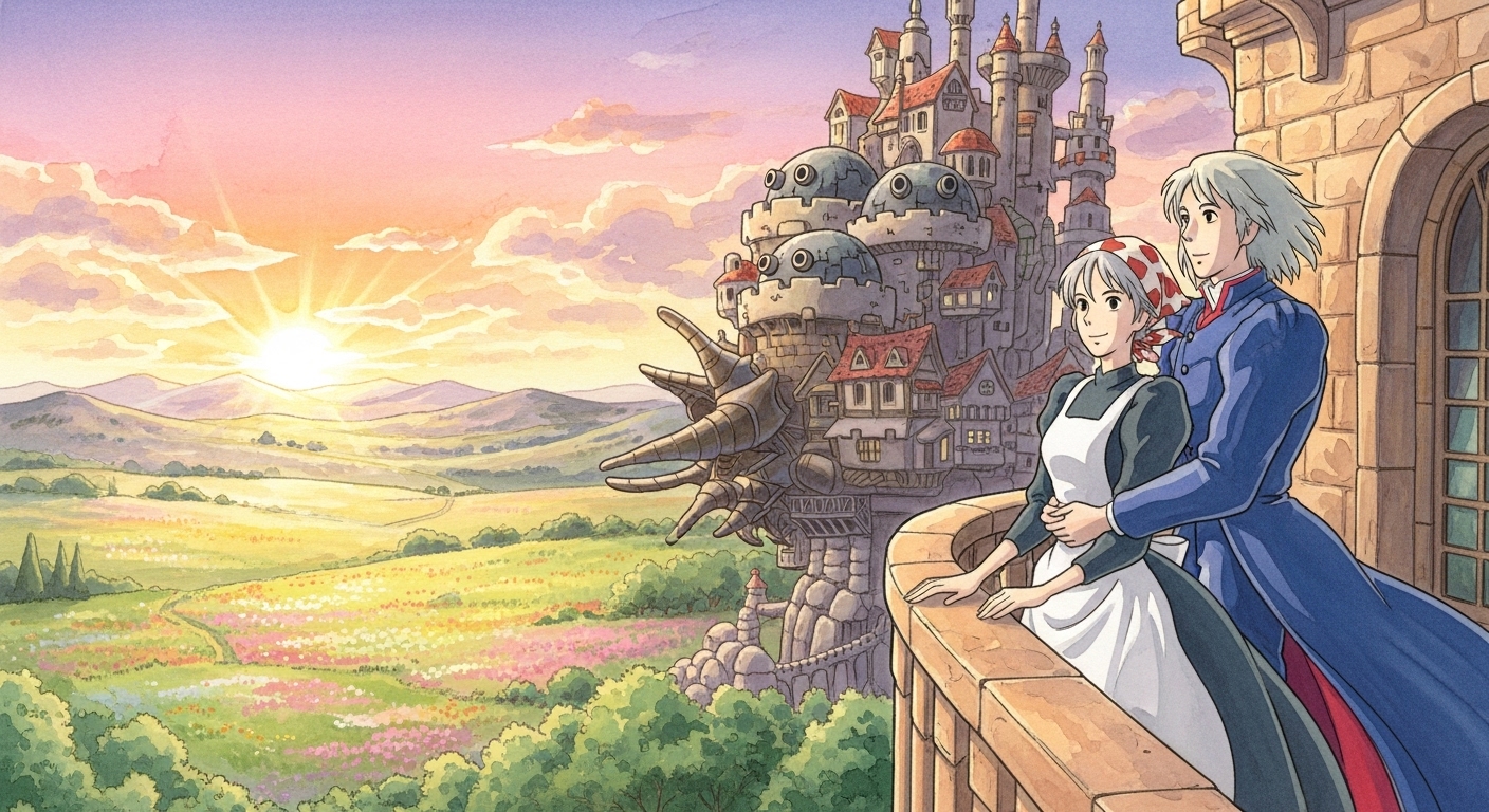 Howl’s Moving Castle Prompt Guide: Create Ghibli Magic with AI example 1