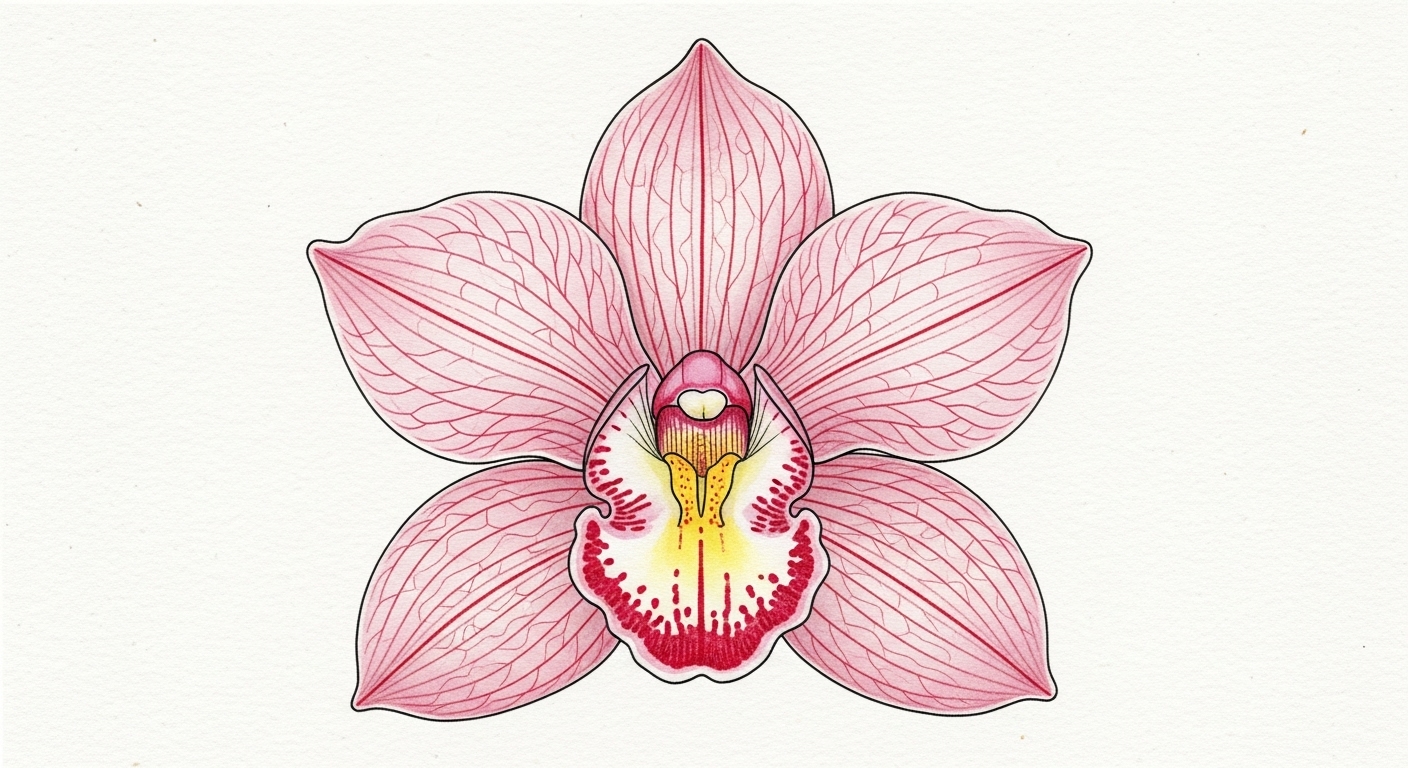 Human Veins Orchid Petals: AI Prompts for Surreal Botanical Art example 3