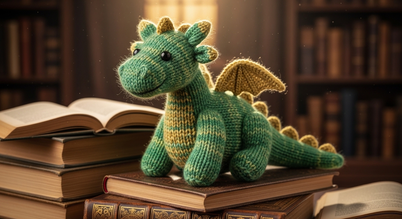 Knitted Toy Prompt: Crafting Cozy Yarn Textures in AI Art example 1