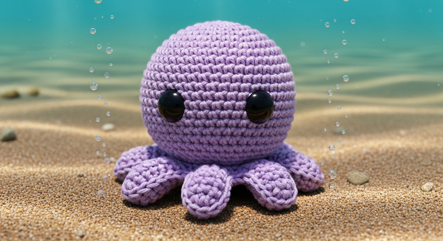 Knitted Toy Prompt: Crafting Cozy Yarn Textures in AI Art example 2