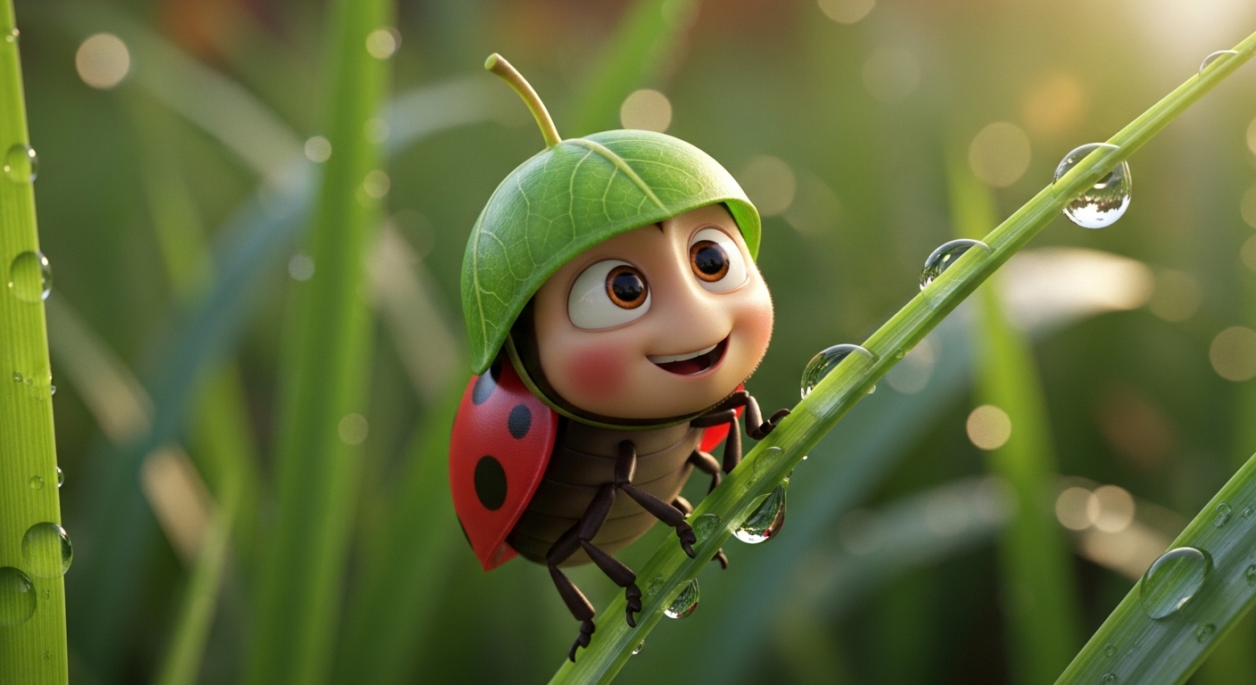 Pixar Style Macro Close-up Prompts: Create Stunning 3D Art example 1