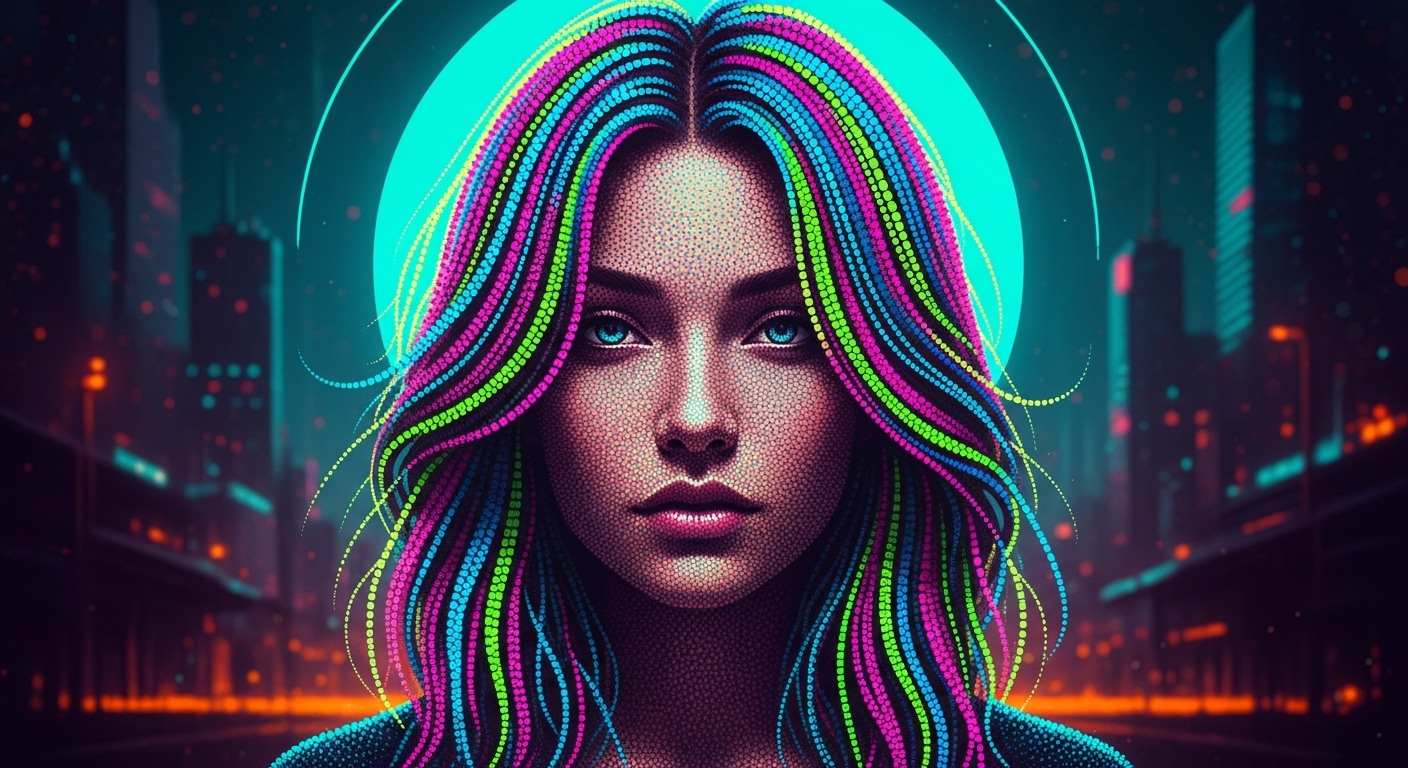 Pointillism Prompts: Master the Art of Dot Painting with AI example 2