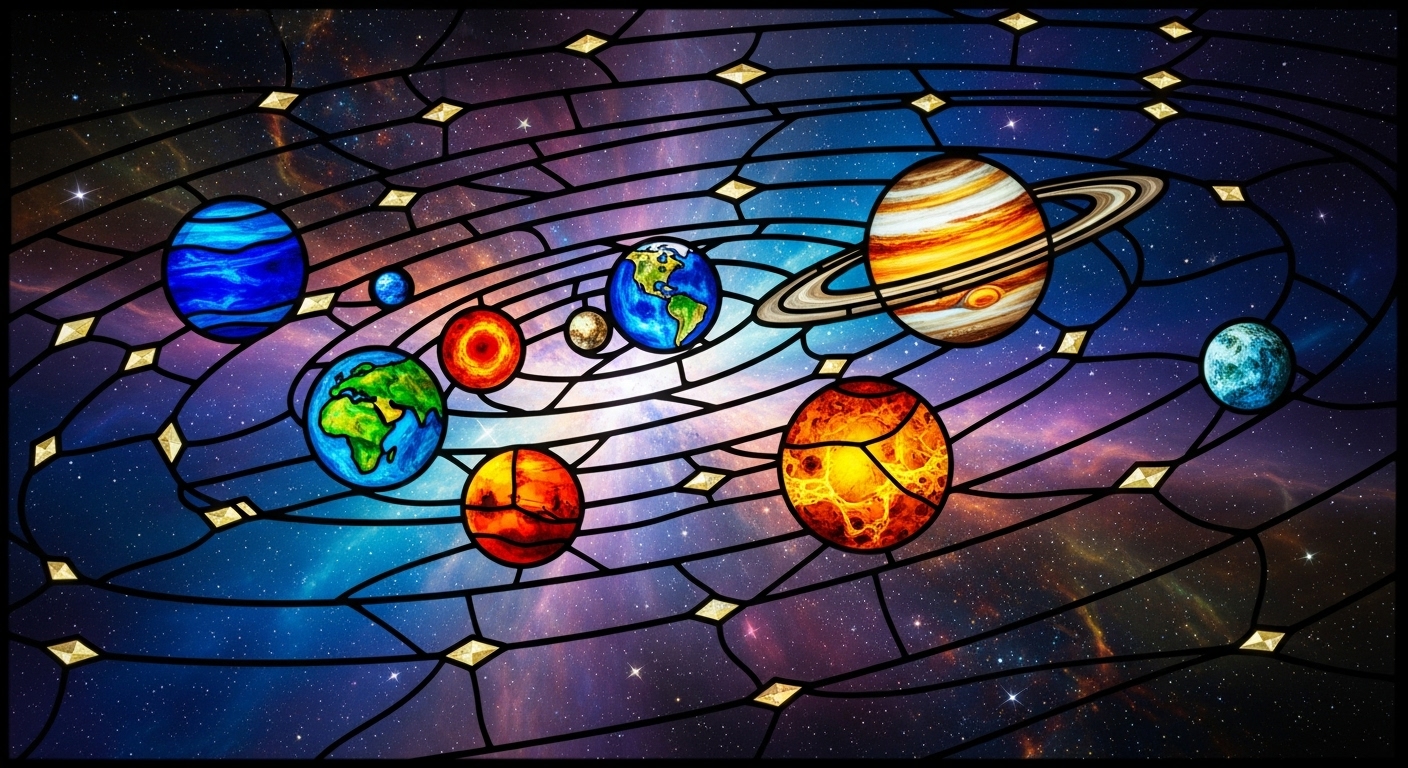 Stained Glass Prompt: Create Luminous, Glowing Art with AI example 4