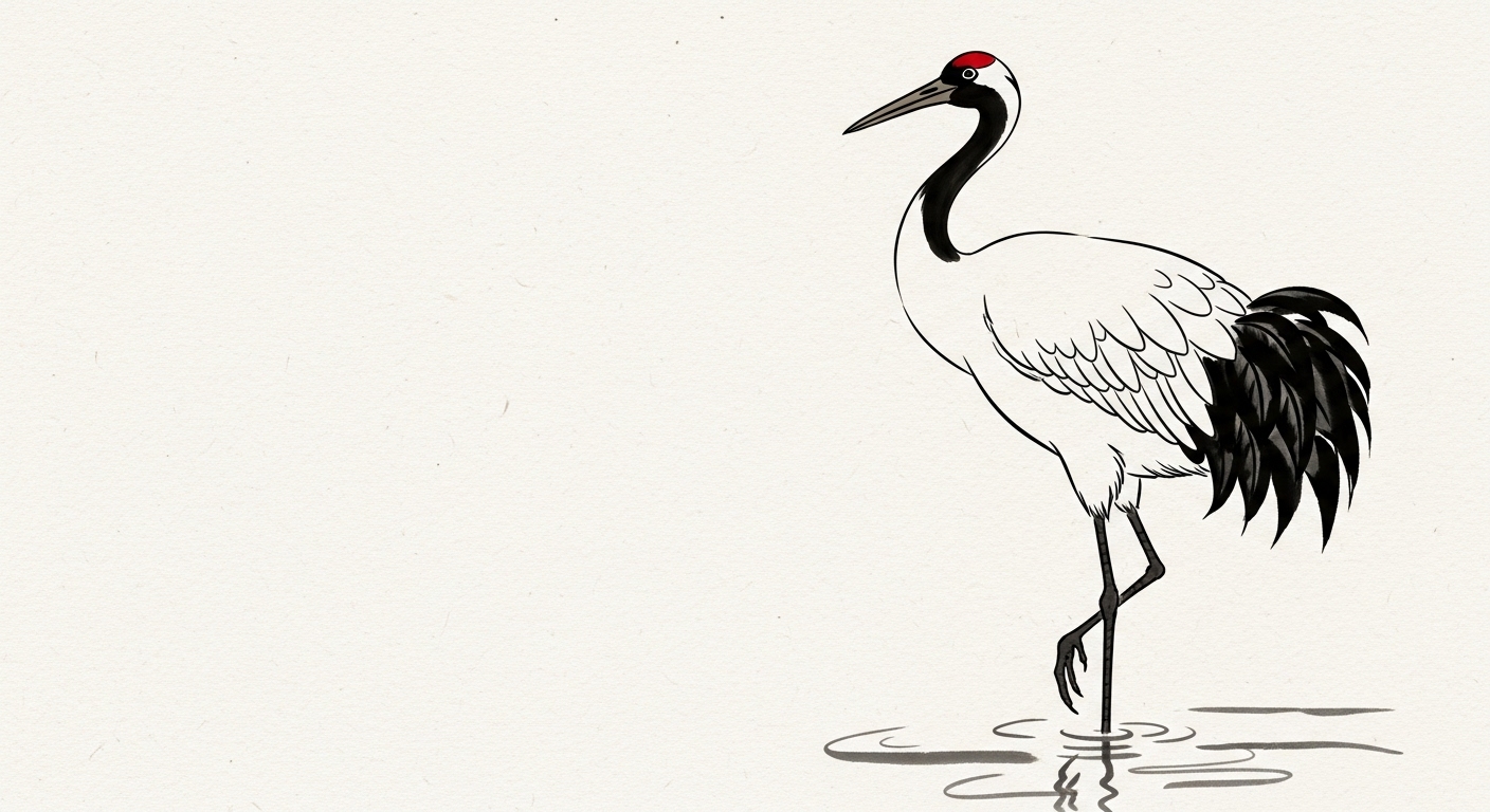 Sumi-e Style AI Art Prompts: Master Japanese Ink Wash Painting example 1