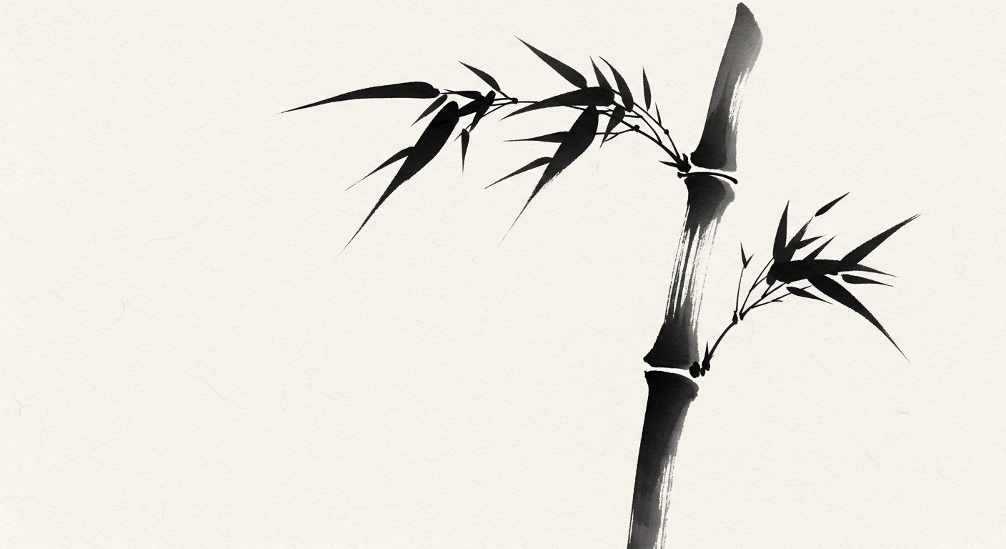 Sumi-e Style AI Art Prompts: Master Japanese Ink Wash Painting example 4