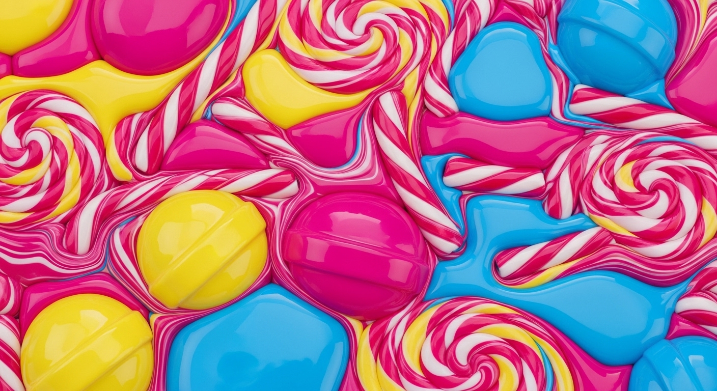 Surreal Melted Patterns: AI Prompts for Festive & Psychedelic Art example 4