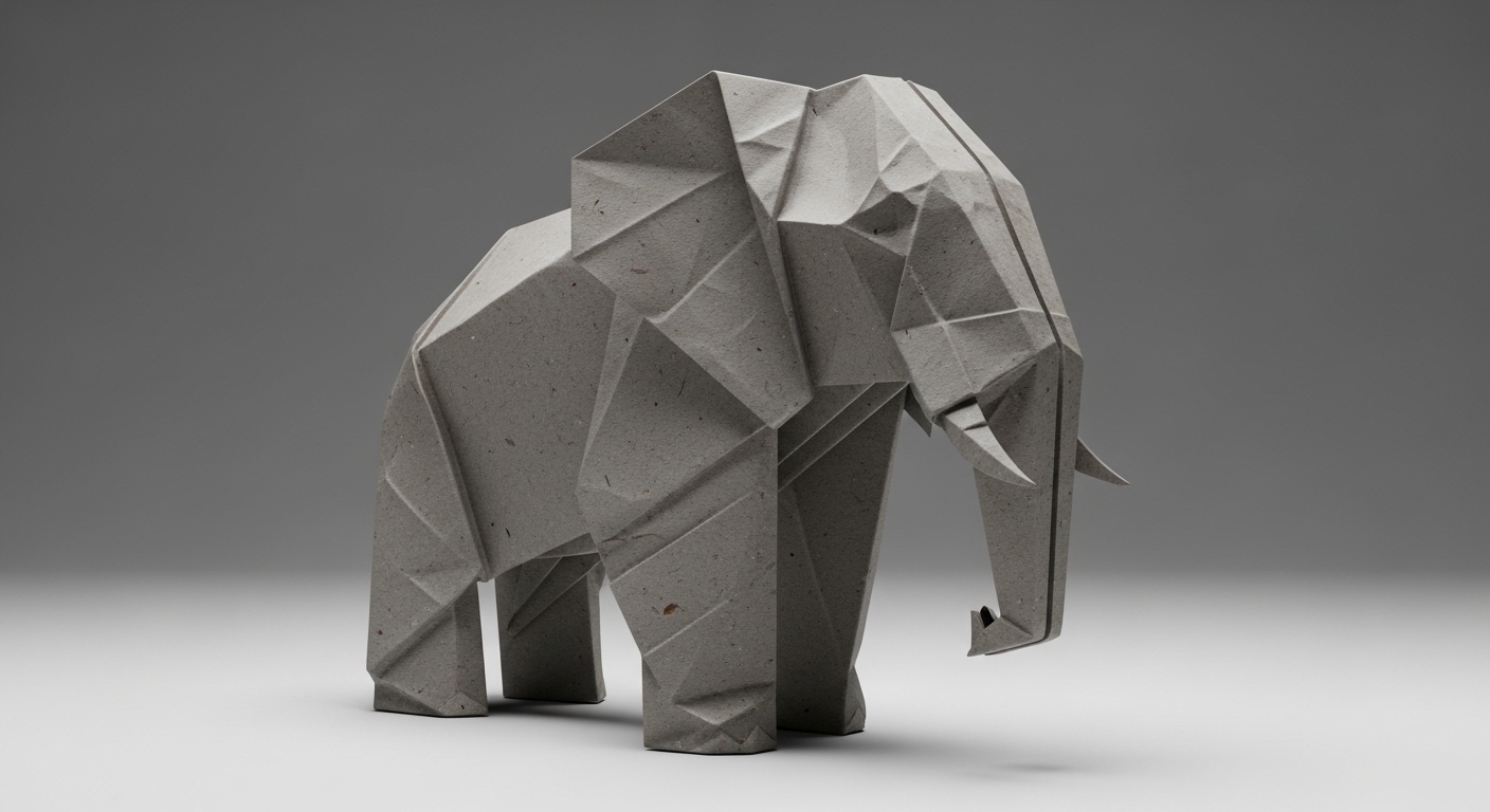 Origami 3D Render Prompts: Create Stunning Photorealistic Paper Figures example 4