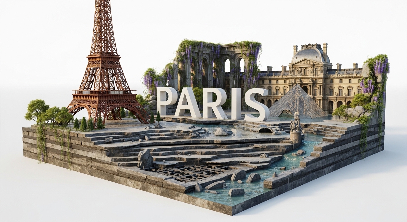 Post-Apocalyptic Diorama Prompt: Create Stunning Ruined City Art example 2