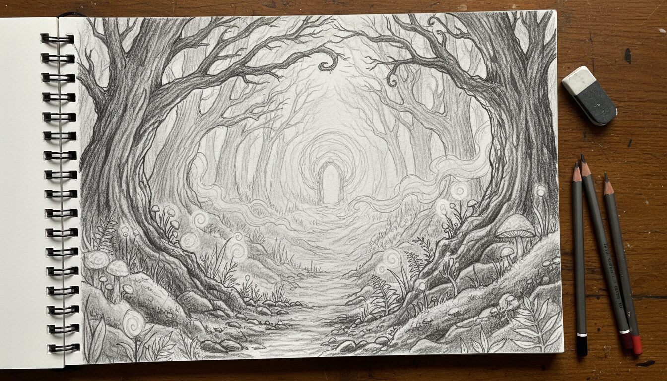 Aesthetic Drawing Prompts: Cool Things to Draw & Sketching Ideas example 3