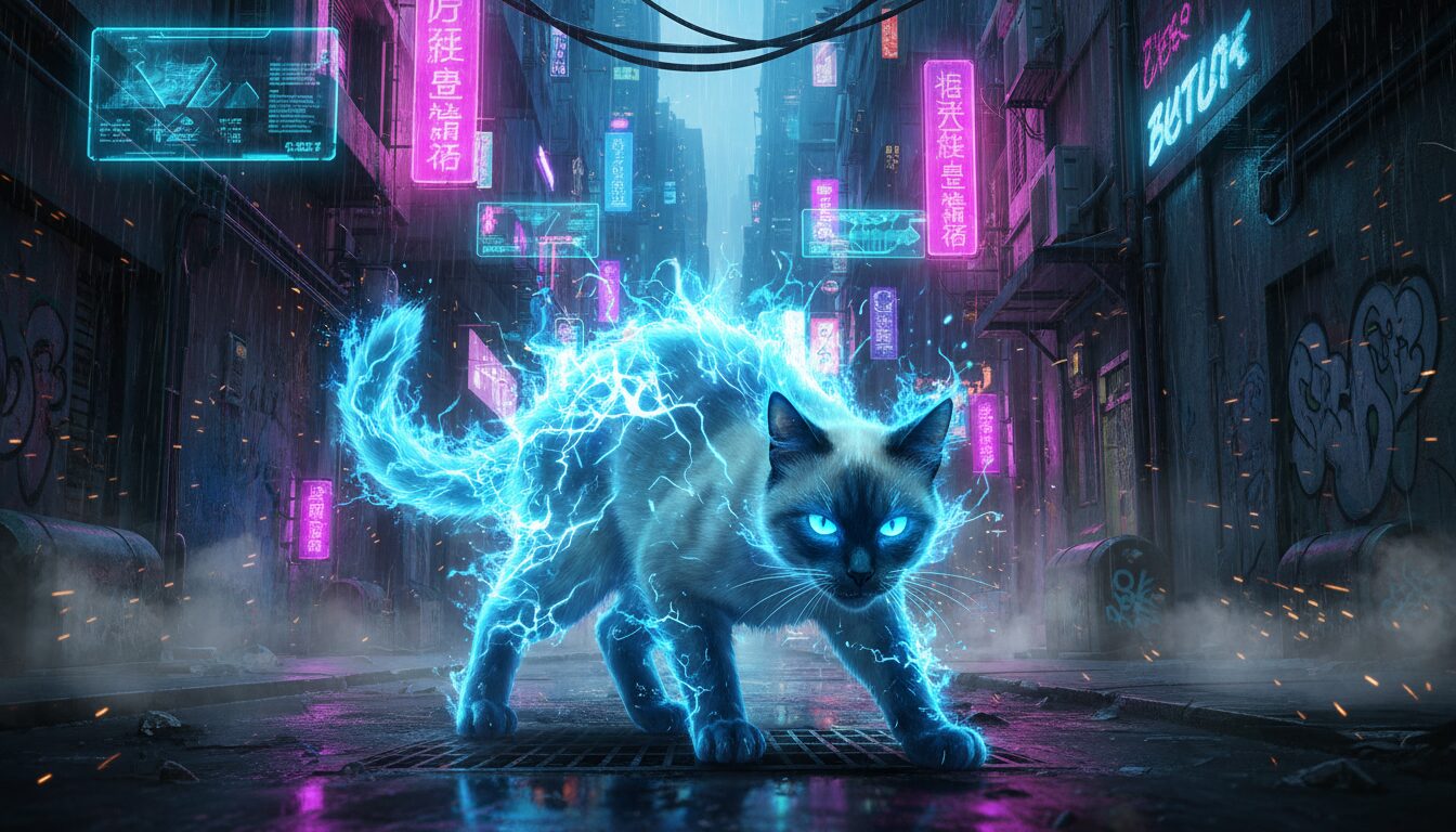 Cat on Fire JSON Prompts: Pro AI Templates for Elemental Art example 2