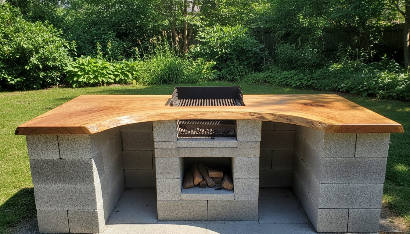 DIY Grill Station Cheap: 10 Budget-Friendly BBQ Island Ideas example 1