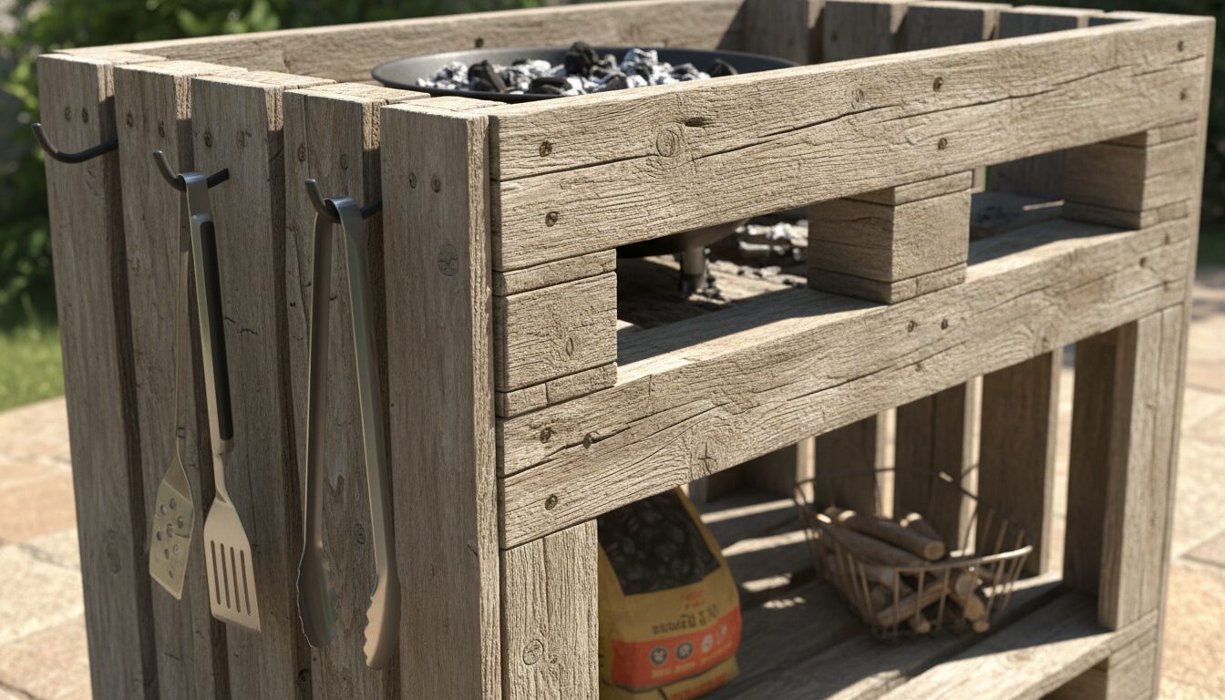 DIY Grill Station Cheap: 10 Budget-Friendly BBQ Island Ideas example 2