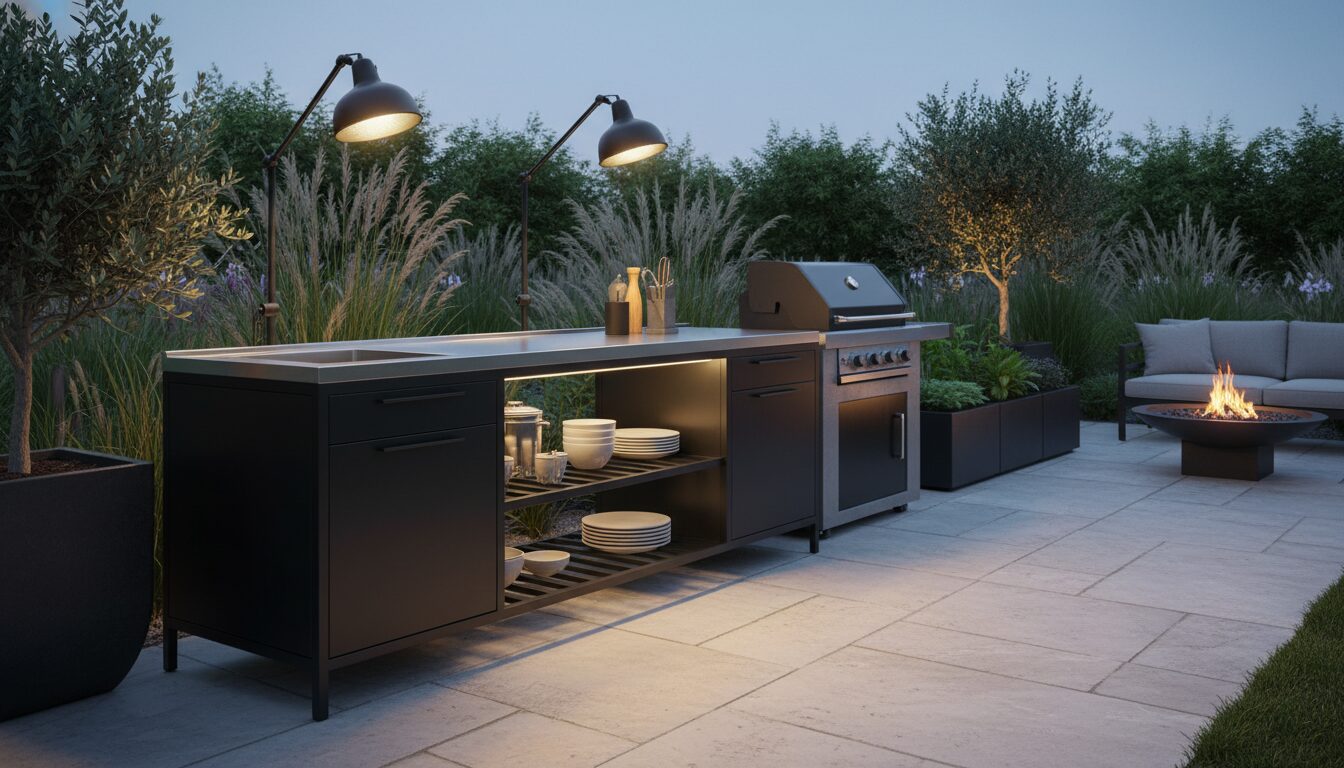 DIY Grill Station Cheap: 10 Budget-Friendly BBQ Island Ideas example 3