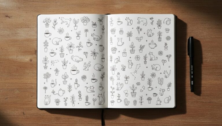 Mini Doodles: 100+ Easy Drawing Ideas and Sketch Prompts