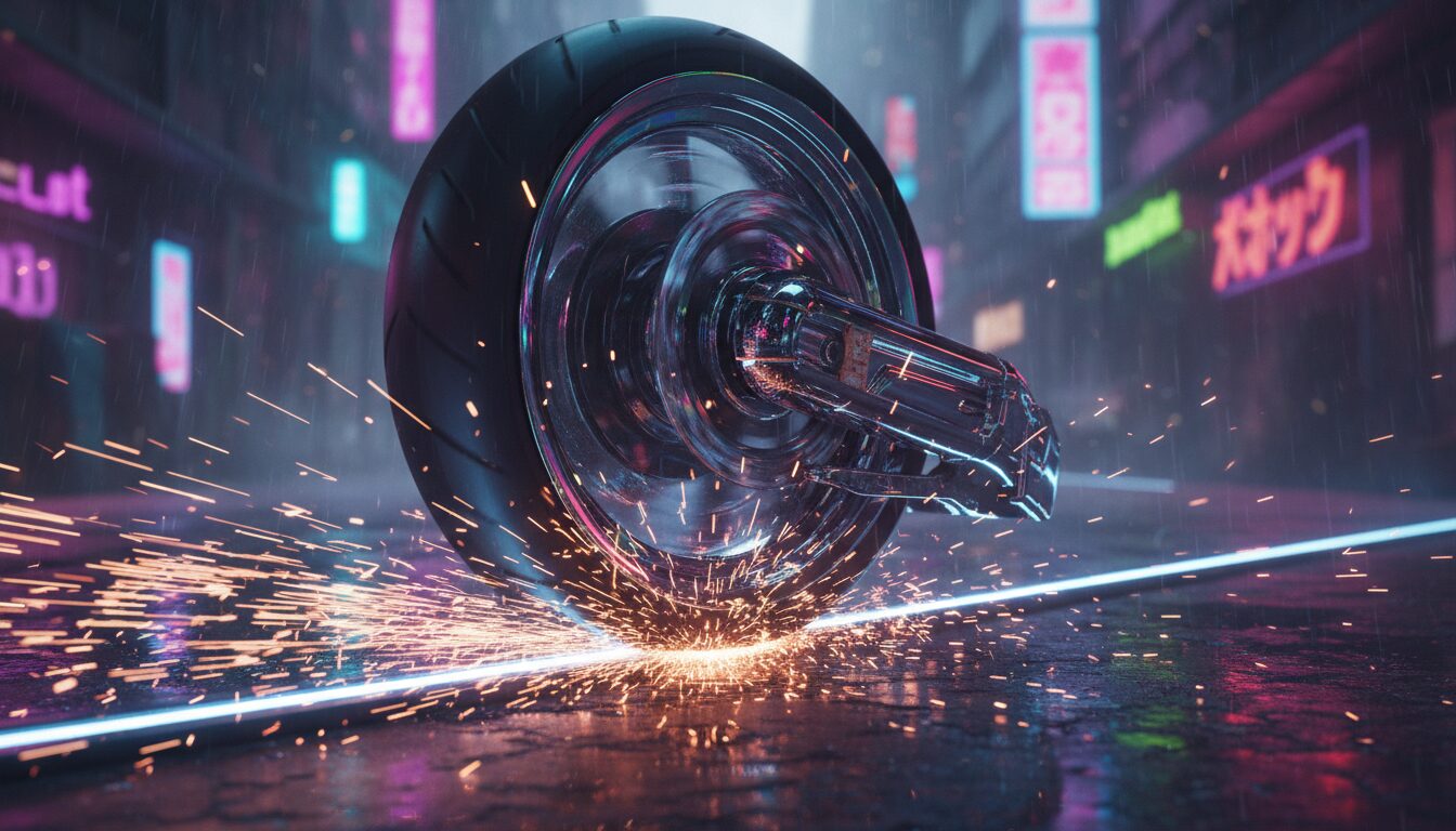 Neon Motorcycle Chase: Ultimate AI Prompts for Cyberpunk Action example 3