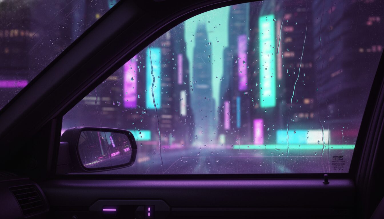 Portrait of Car Window in Night: Cinematic AI Image Prompts example 2