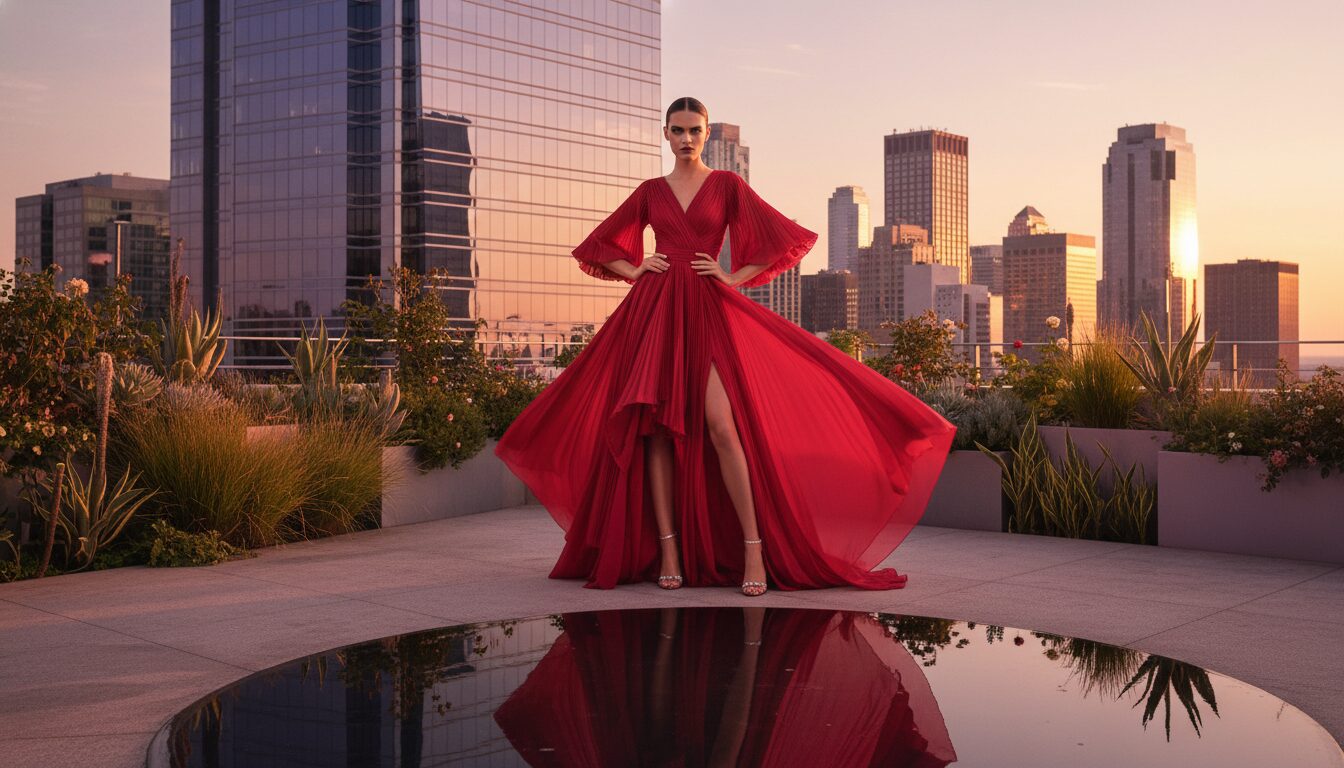 Rooftop Golden Hour Portrait: Cinematic AI Prompts for Urban Photography example 3