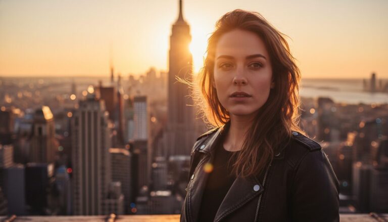 Rooftop Golden Hour Portrait: Cinematic AI Prompts for Urban Photography