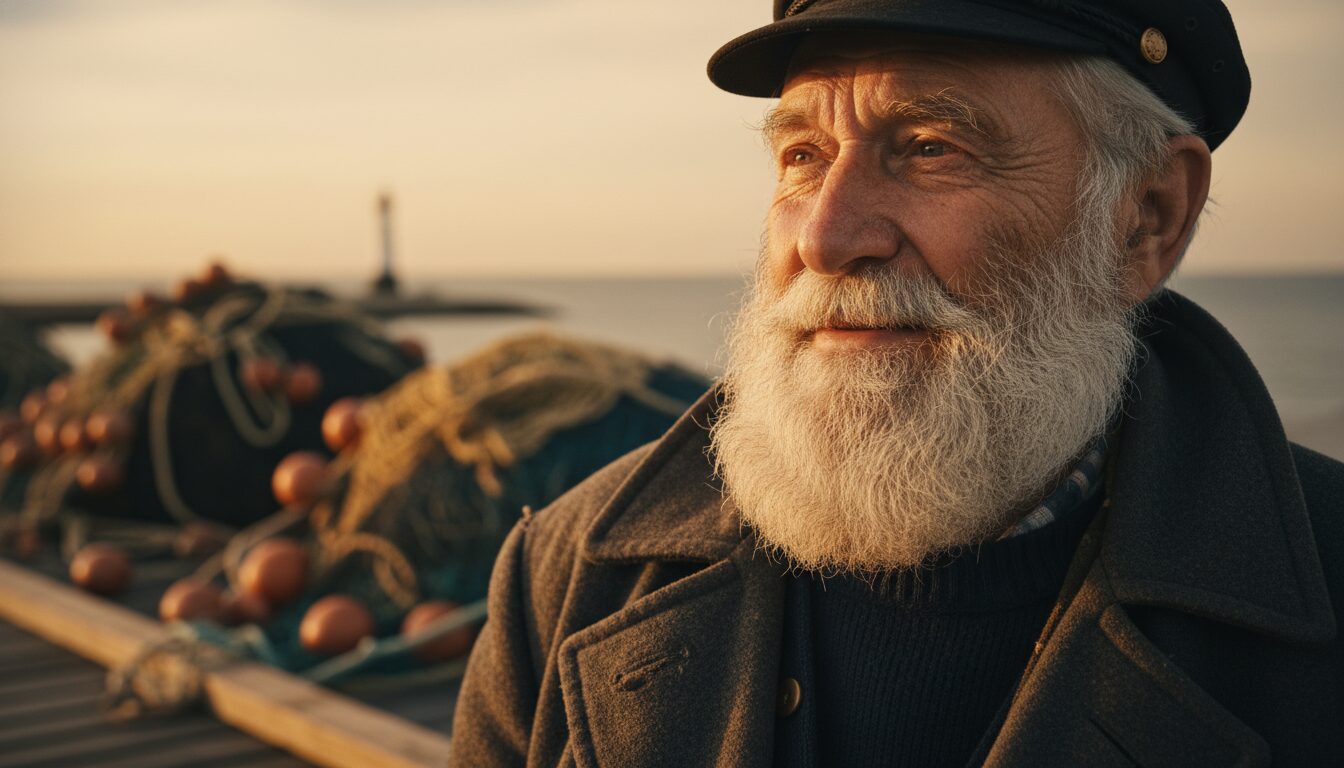 Ultra Realistic Portrait of an Elderly Fisherman: AI Photography Guide example 3