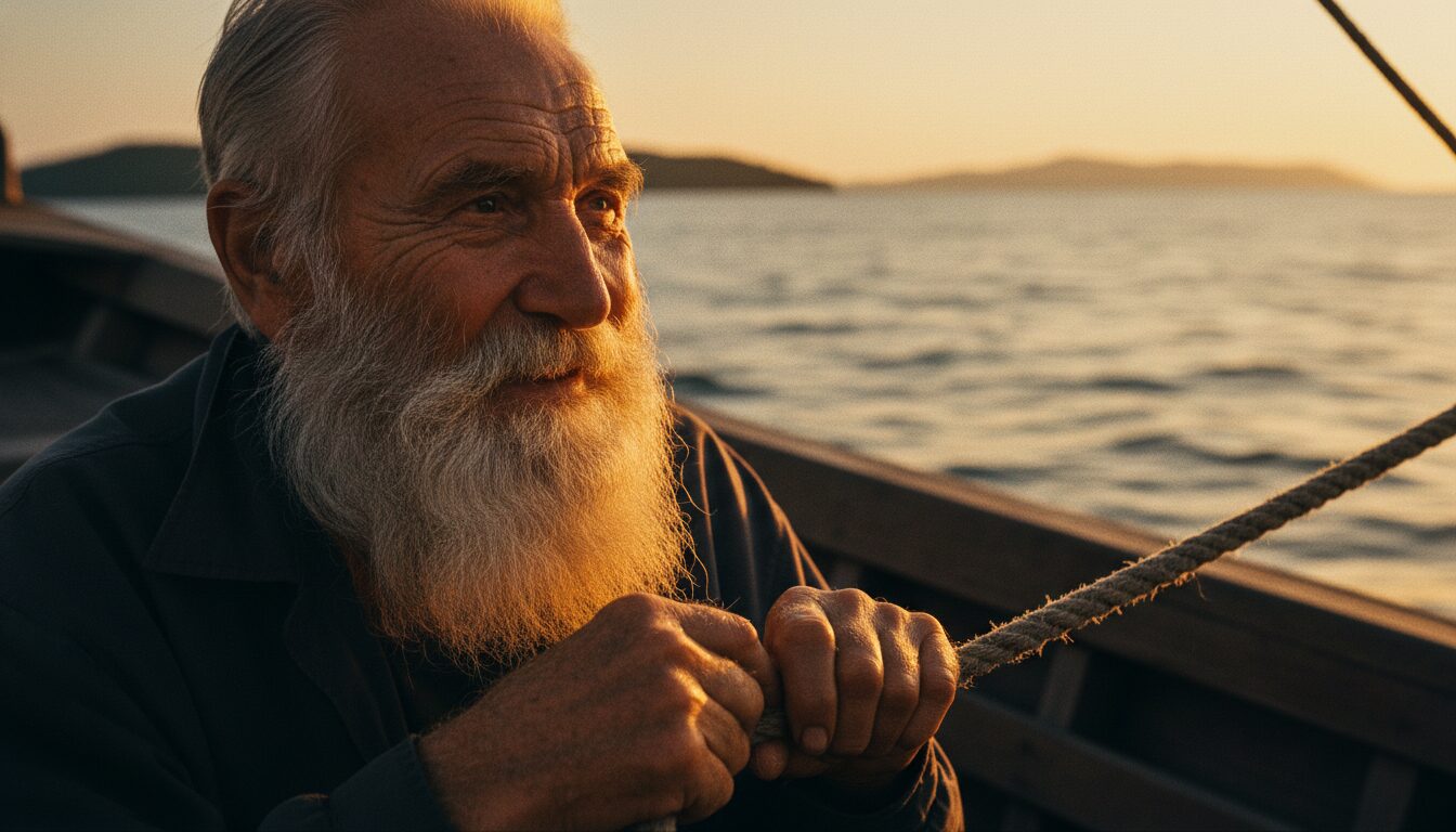 Ultra Realistic Portrait of an Elderly Fisherman: AI Photography Guide example 4