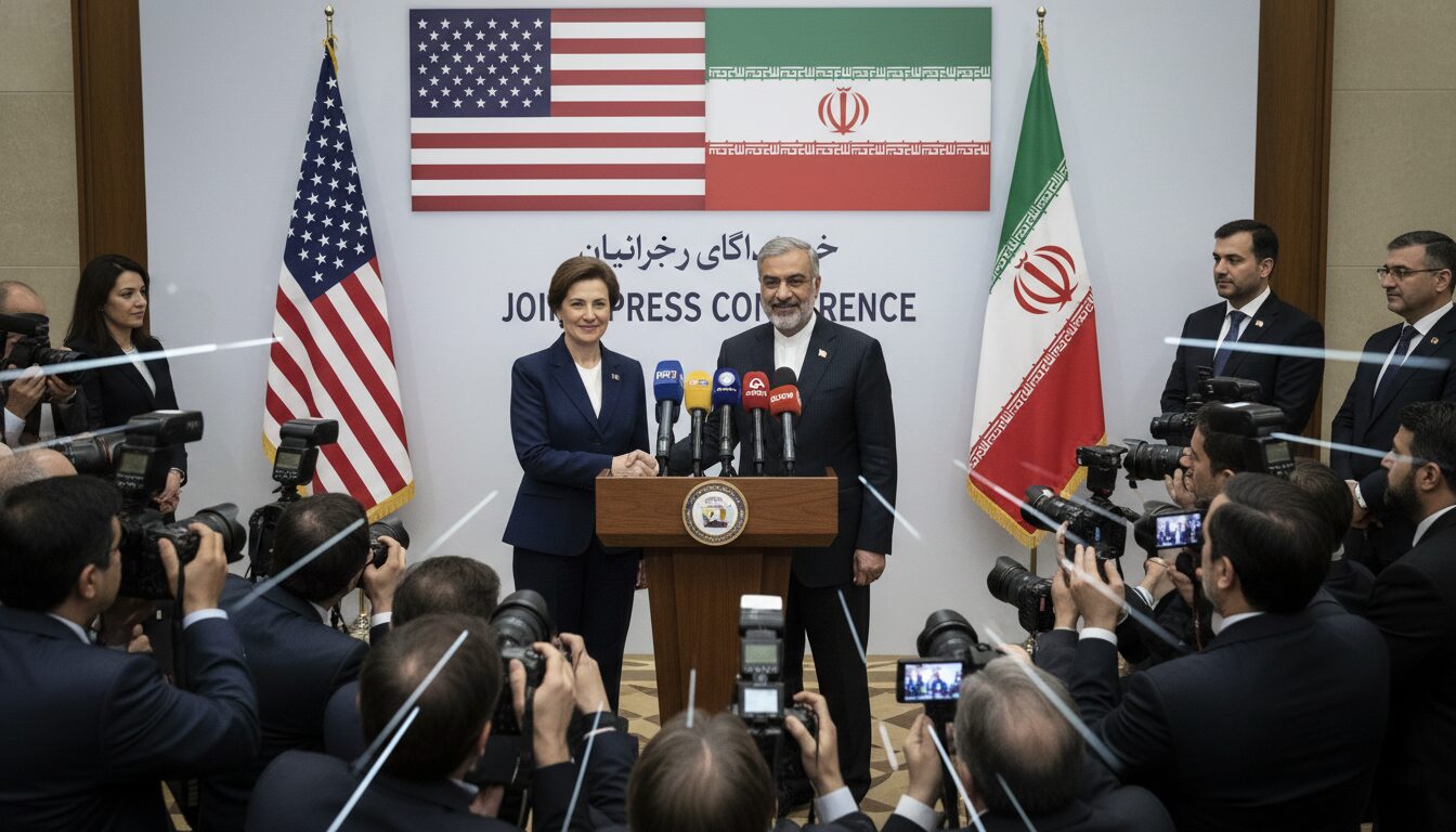 USA-Iran Peace Talks: AI Prompts for Visualizing Global Diplomacy example 2