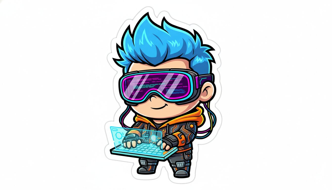 Cool Chibi Emojis: Best AI Prompts for Kawaii Stickers example 1