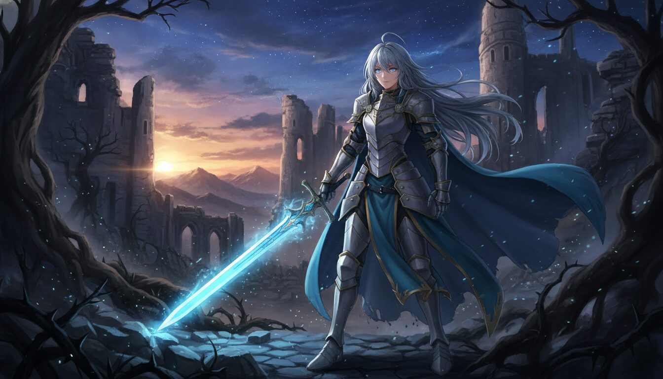 AI Prompts for Book Cover Illustration Anime Style: Create Stunning Light Novels example 1