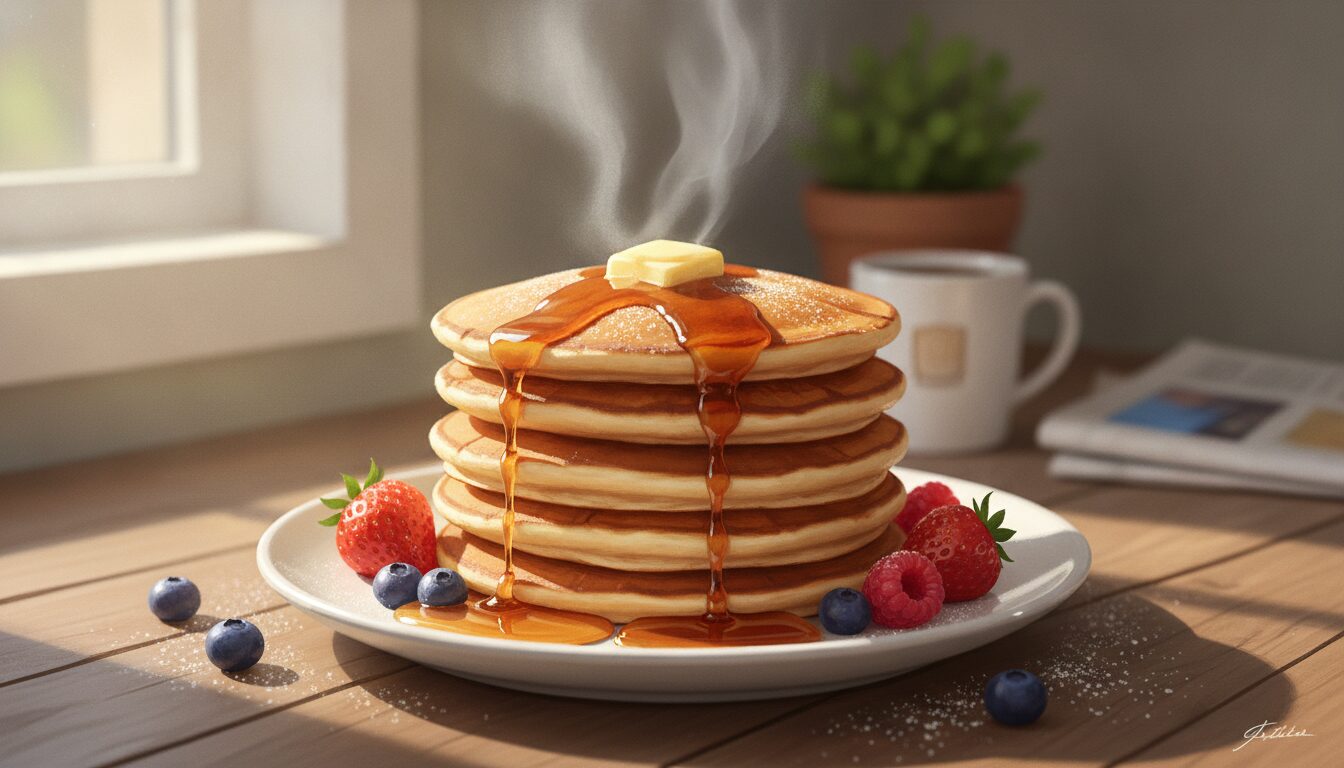 Cozy Kitchen Illustration AI Prompt: Create Warm & Steaming Scenes example 5