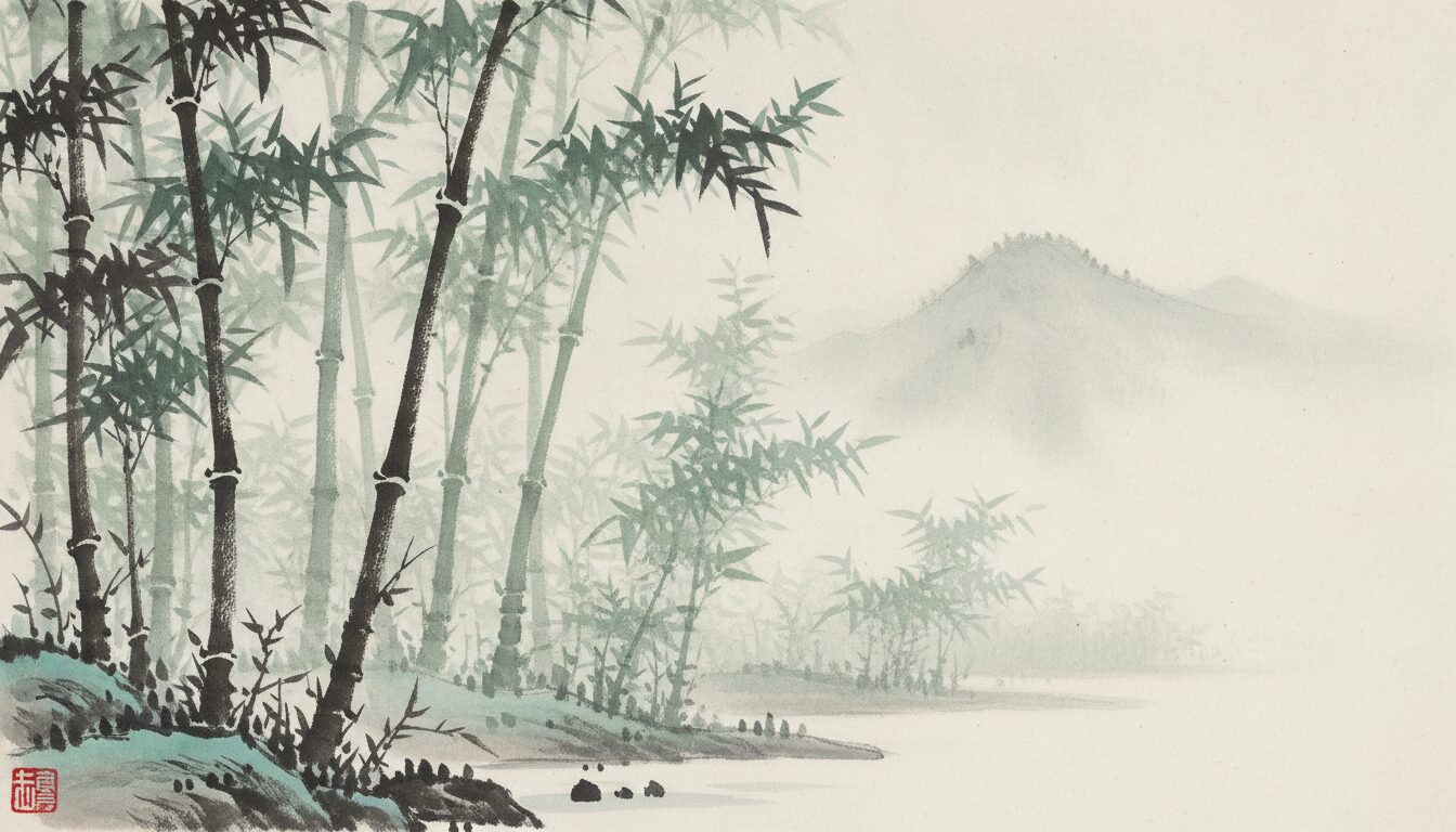 Hand-Painted Forest Background AI Prompt: Create Whimsical Nature Art example 4